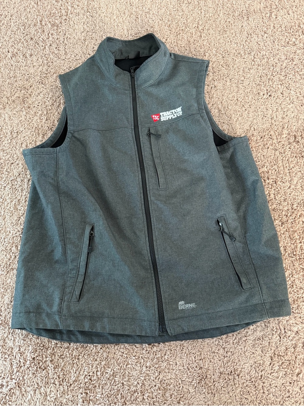 Dark Gray Softshell Vest - Tractor Supply Co. Logo